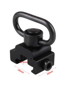 Zarelho de Aliminio para Bandoleira AEG Trilho 20MMx20MM