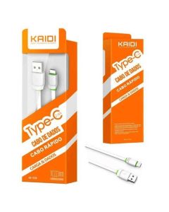 Cabo Dados e Carregamento Rapido 1M Usb TipoC Kaidi KD-TC30