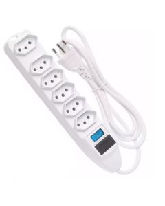 Extensão Filtro de Linha de 1.5M Com 6 Tomadas