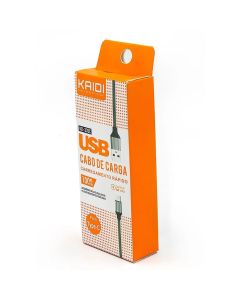 Cabo Carregamento Rapido e Dados Para Celular TipoC Kaidi