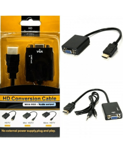 Cabo Adaptador HDMI Macho Para VGA