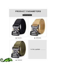 Cinto Tático Militar Reforçado Com Fivela De Metal Abre Rapido 1