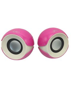 Caixa De Som Para Pc Computador E Notebook Som Acustico 5W - Rosa