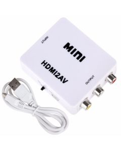 Mini Conversor HDMI Para AV 3RCA Composto HDMI2AV 1