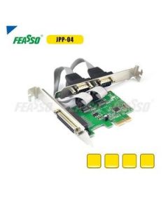 Placa PCI-E p/Impressora 2P/Serial DB9 + 1P/Paralela DB25 1